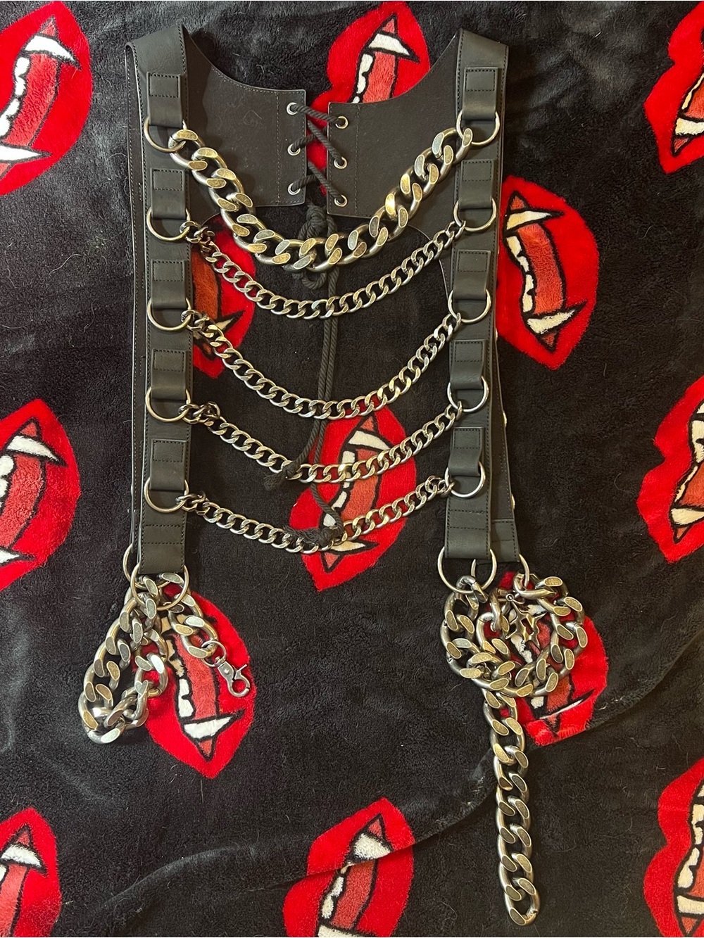 Darker Wavs x Dolls Kill - WARP CHAIN HARNESS - Picture 6 of 6